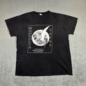 Y2k Magnolia Cafe T-shirt LATE-EOUS NIGHT ASAURUS proto-flamingo Mens XL #1671